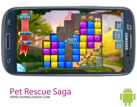 دانلود بازی نجات حیوانات Pet Rescue Saga v1.52.8 مخصوص اندروید